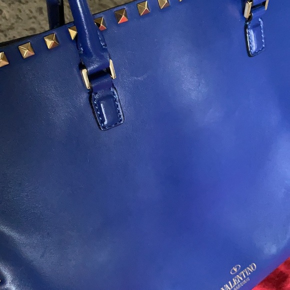 RARE Valentino Rockstud tote in cobalt blue - Picture 9 of 13
